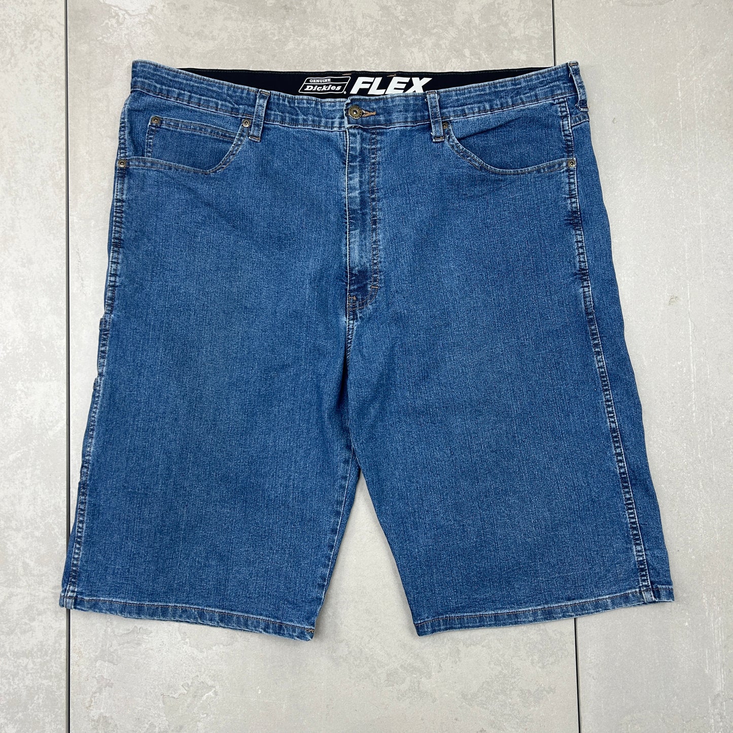 Vintage Dickies Workwear Carpenter Blue Baggy Shorts - 44