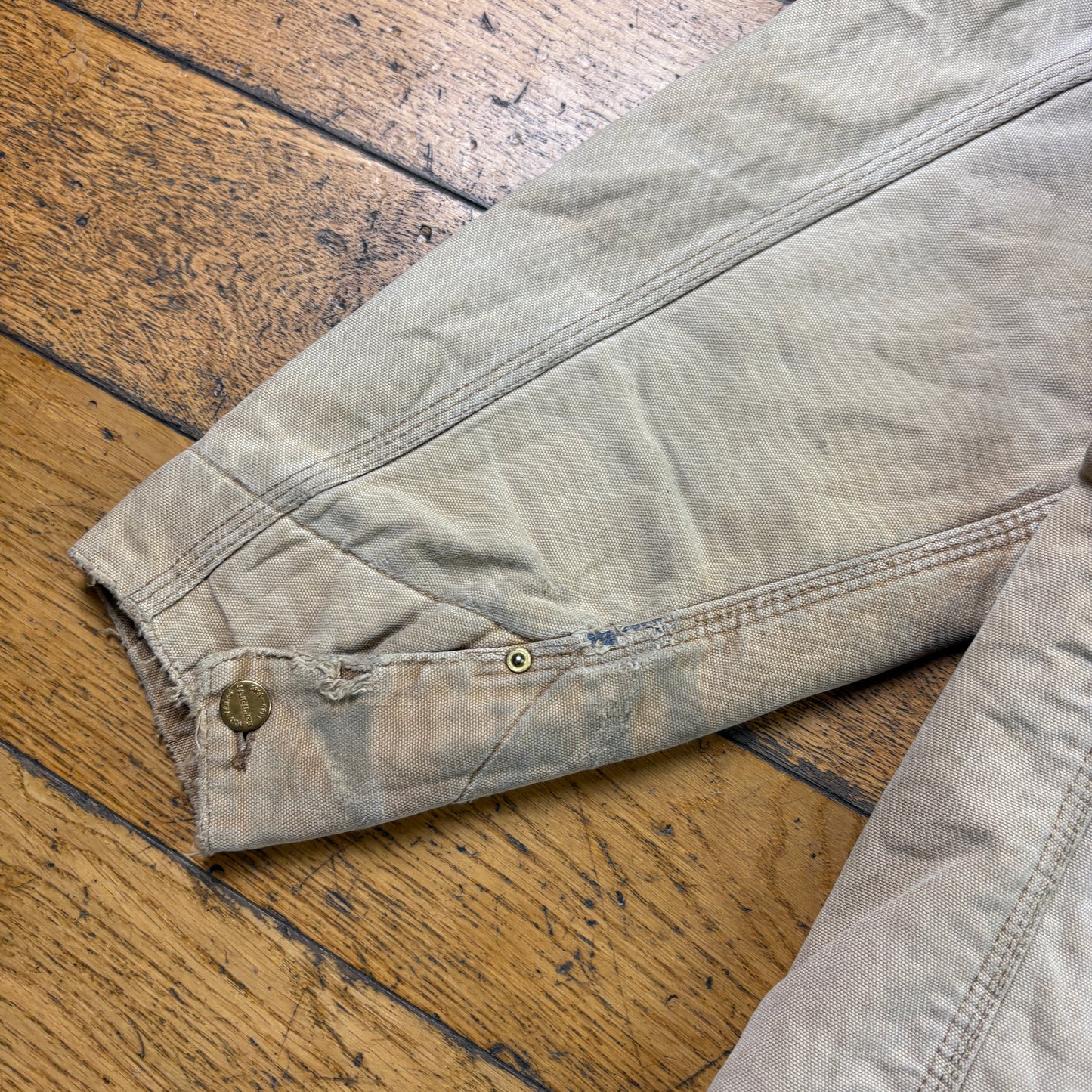 Vintage 1989 Carhartt Brown Michigan Chore Workwear Jacket - XL