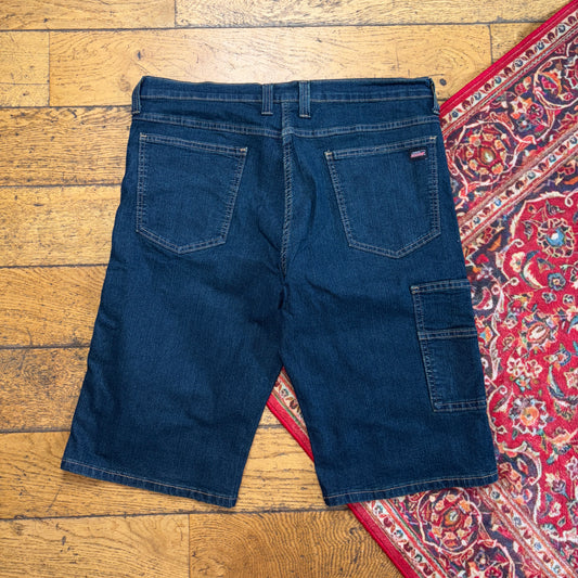 Vintage Dickies Workwear Blue Carpenter Baggy Jorts Shorts - 36