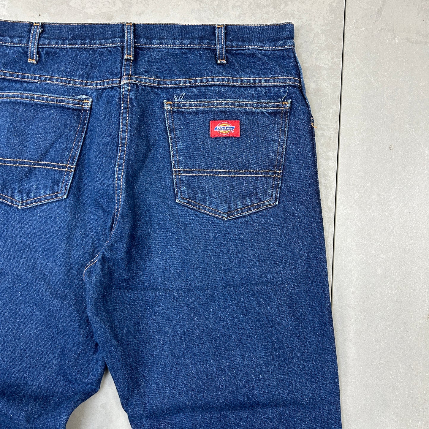 Vintage Dickies Blue Workwear Carpenter Baggy Jeans - 36