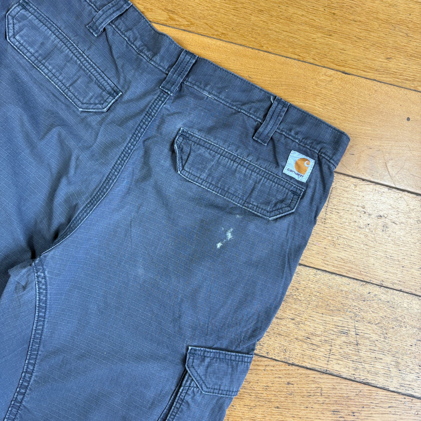 Vintage Carhartt Grey Workwear Baggy Carpenter Shorts - 36