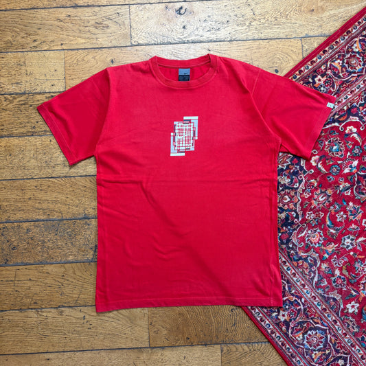 Vintage 00s Red Nike Court Graphic T-Shirt - S