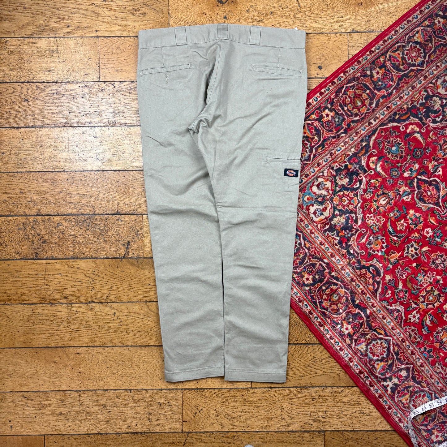 Vintage Dickies 874 Cream Skate Chino Trousers - 36