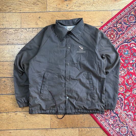 Vintage Brown Nylon Coach Harrington Jacket - M