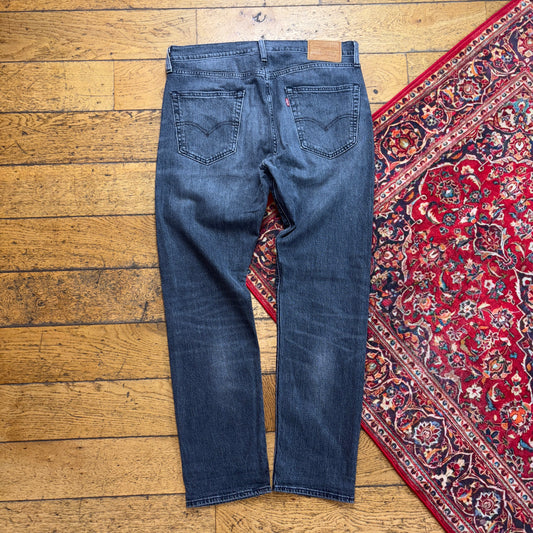 Vintage Levis 502 Straight Grey Denim Jeans - 34R