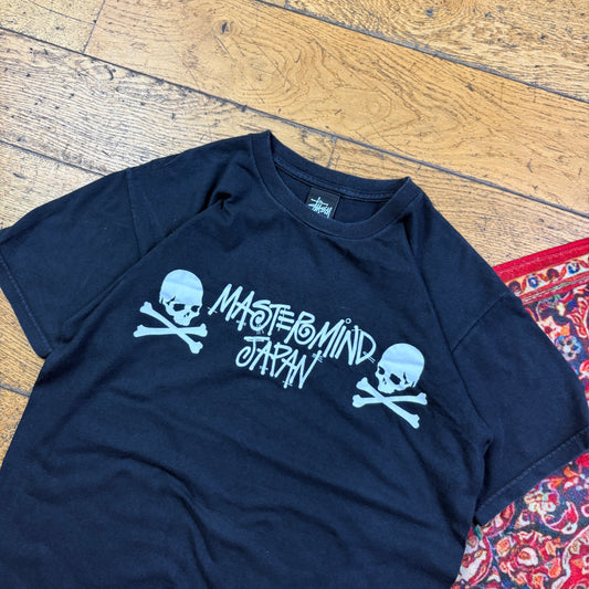 Vintage Stussy Black Graphic T-Shirt - XS