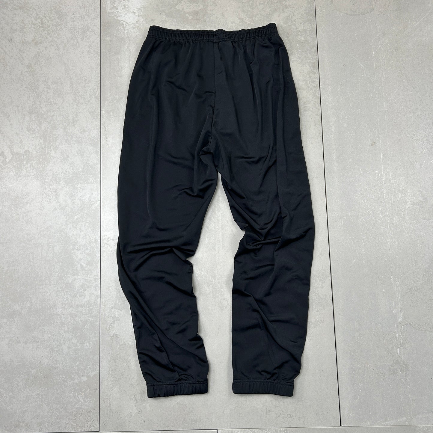 Vintage Adidas Black Baggy Cuffed Tracksuit Track Pants Bottoms - M