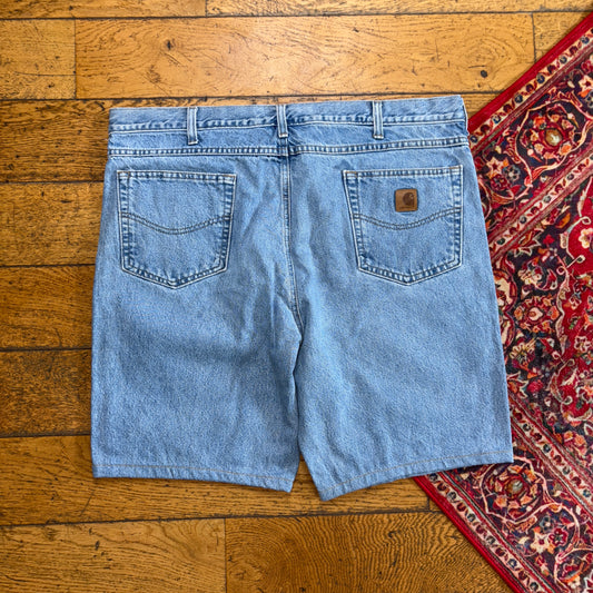 Vintage Carhartt Blue Workwear Baggy Carpenter Jorts Shorts - 42