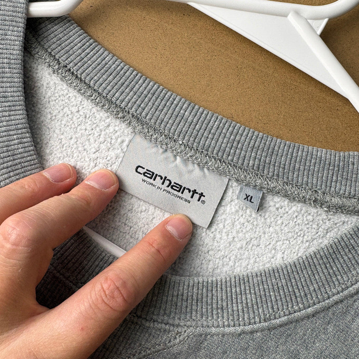 Carhartt WIP Grey Embroidered Sweatshirt - XL