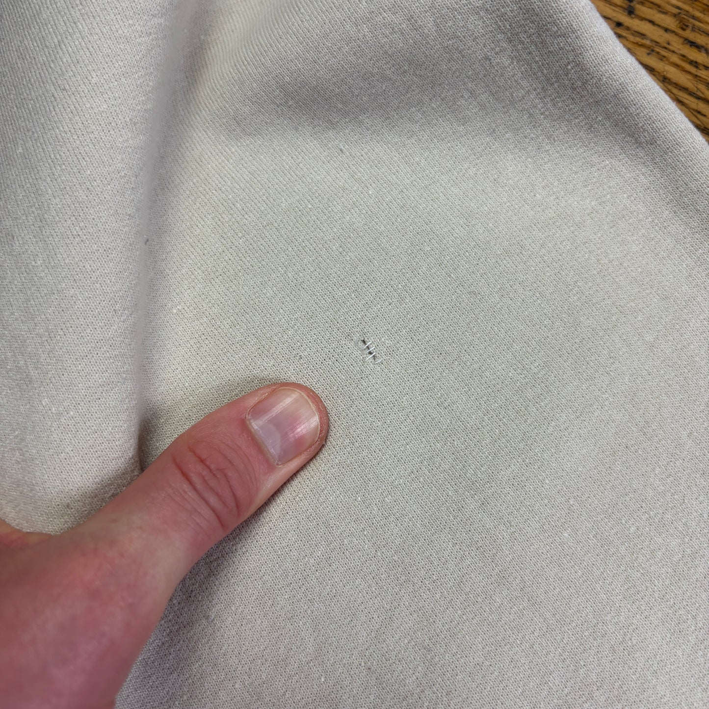 Vintage Goose and Gander Cream Embroidered Hoodie Sweatshirt - XL