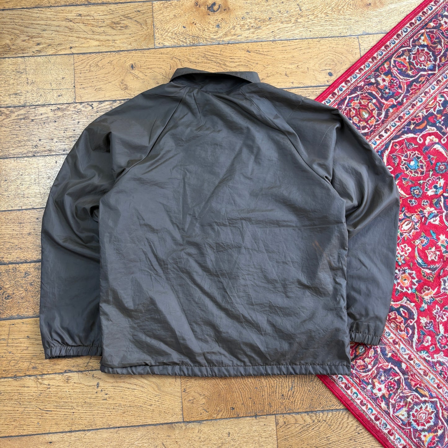 Vintage Brown Nylon Coach Harrington Jacket - M