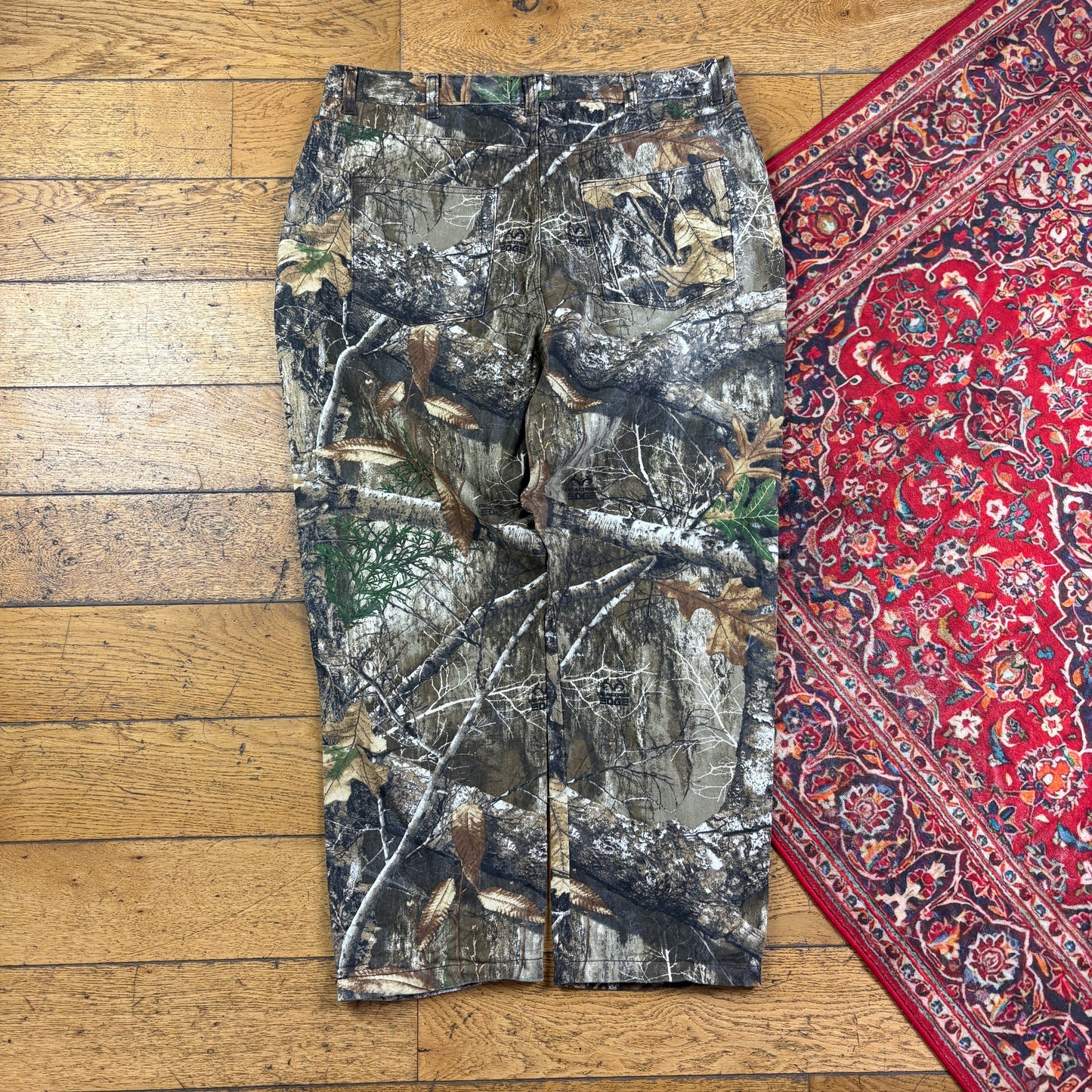 Vintage Real Tree Camo Green Hunting Workwear Trousers - 38