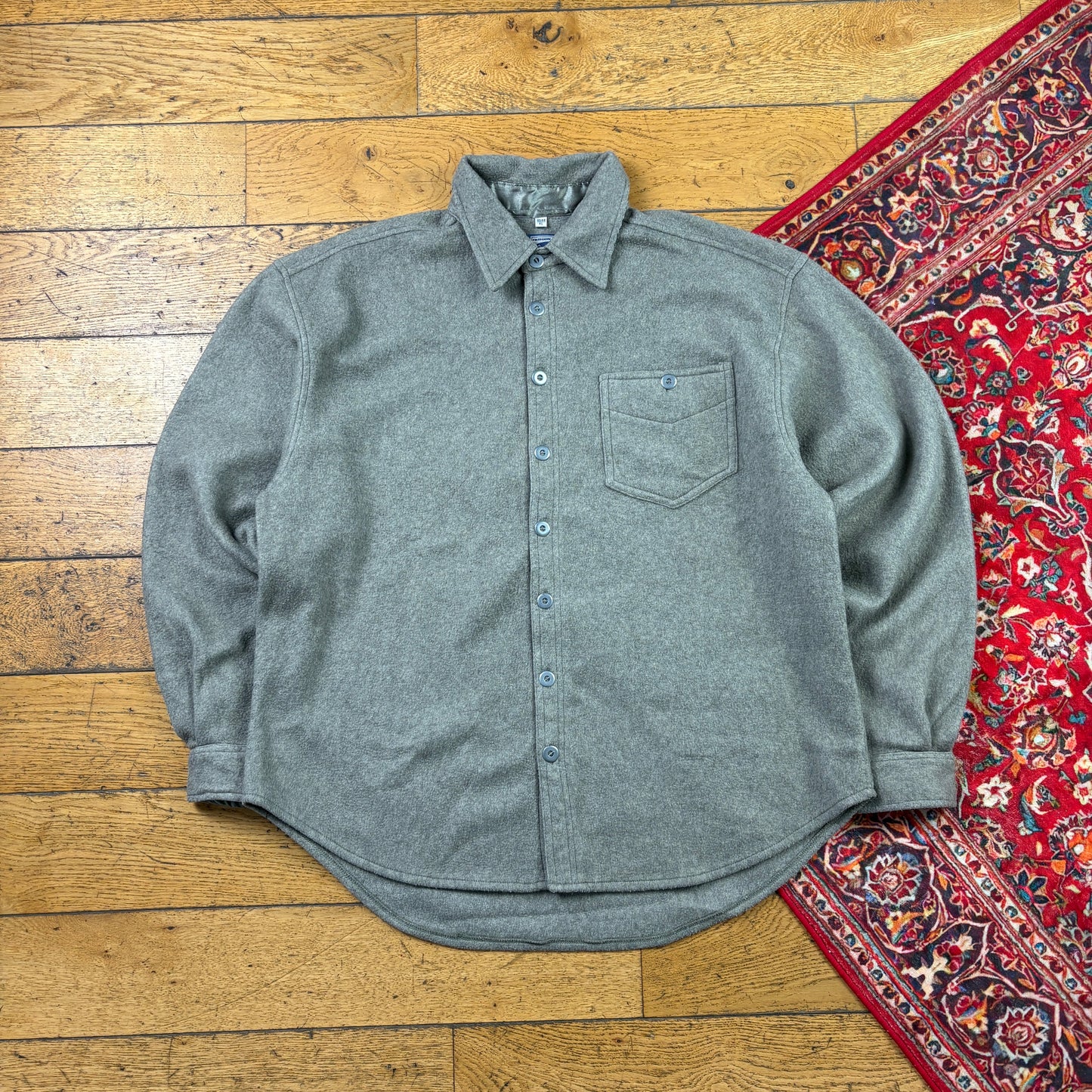 Vintage Green Overshirt Shacket Chore Jacket - XL