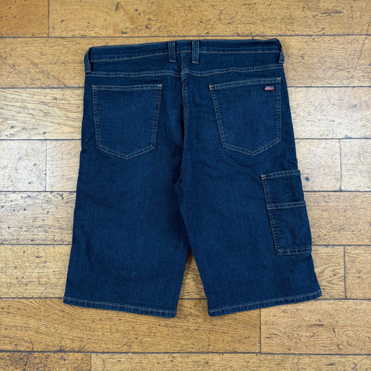 Vintage Dickies Workwear Blue Carpenter Baggy Shorts - 36