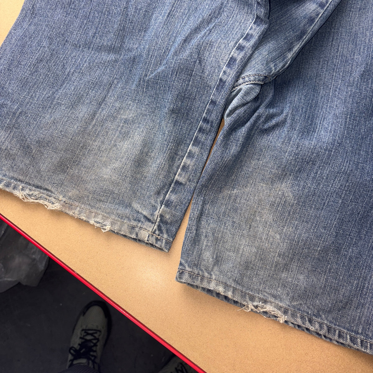 G-Unit Blue Embroidered Japanese Denim Hip Hop Y2K Baggy Jeans - 44L