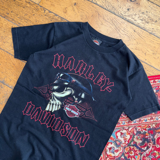 Vintage Harley Davidson Black Graphic T-Shirt - XS