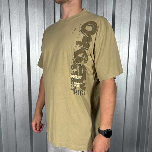Oakley Green Graphic Y2K T Shirt - XL