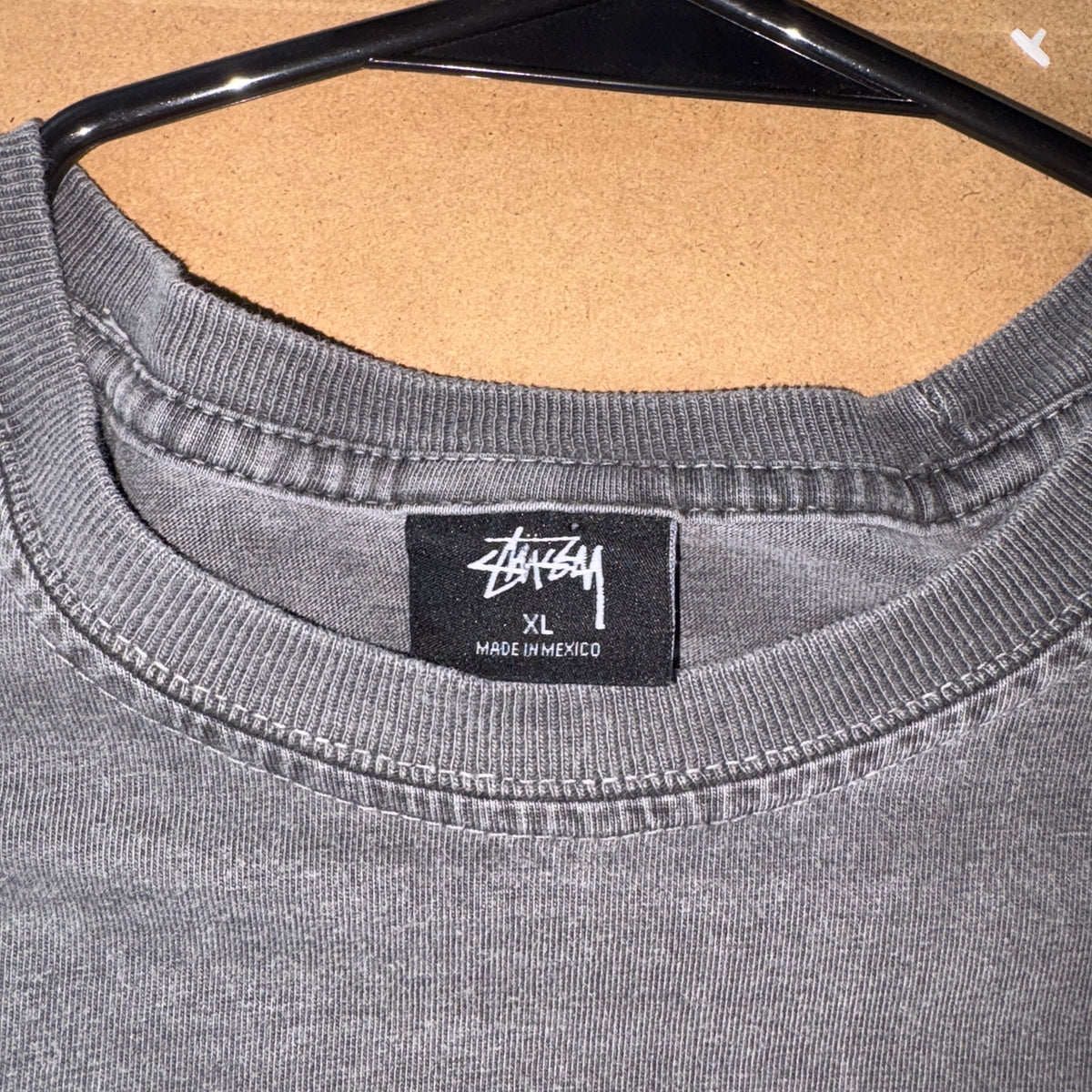 Stussy Grey 8 Ball Graphic T Shirt - L