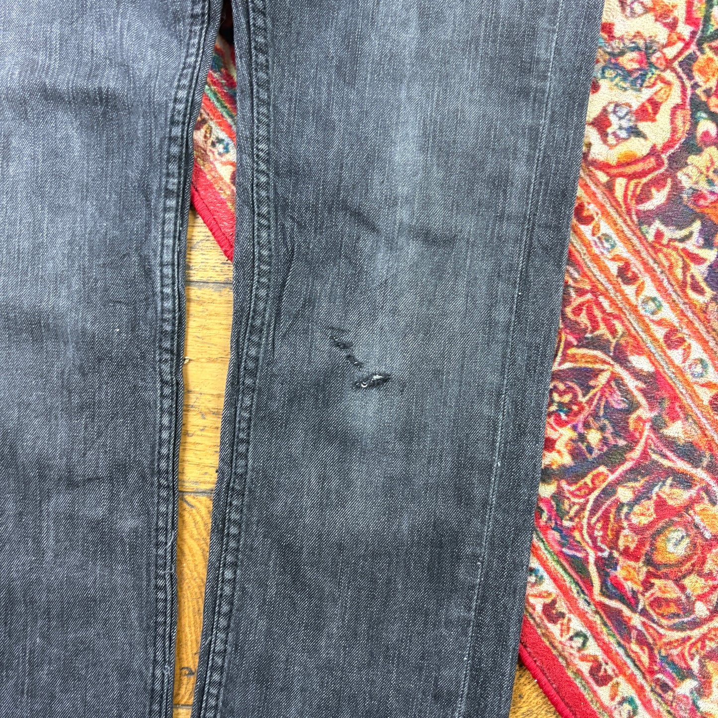 Vintage Levis 511 Slim Grey Denim Jeans - 34