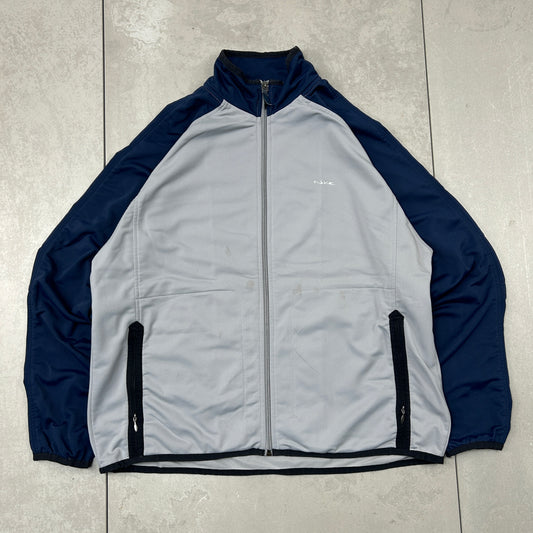 Vintage Nike Grey Tracksuit Track Shell Windbreaker Jacket - L