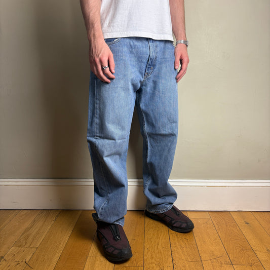 Vintage Levis 569 Baggy Blue Denim Jeans - 38R
