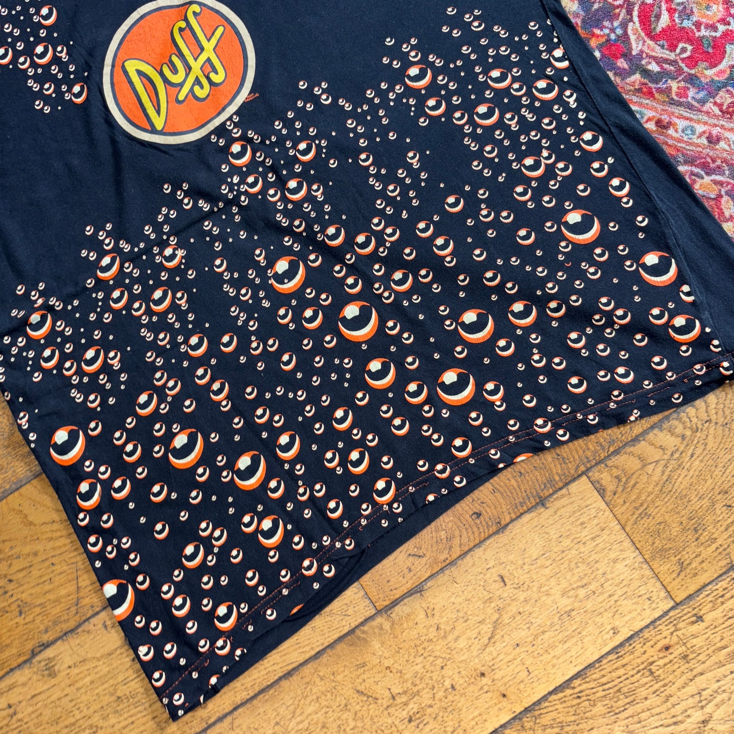 Vintage 00s Simpsons Black Duff Beer Graphic T-Shirt - XL