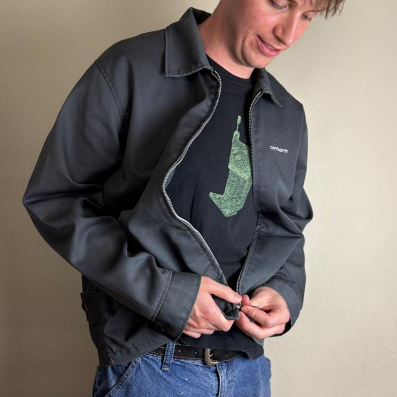 Vintage Carhartt Grey Workwear Utility Jacket - L
