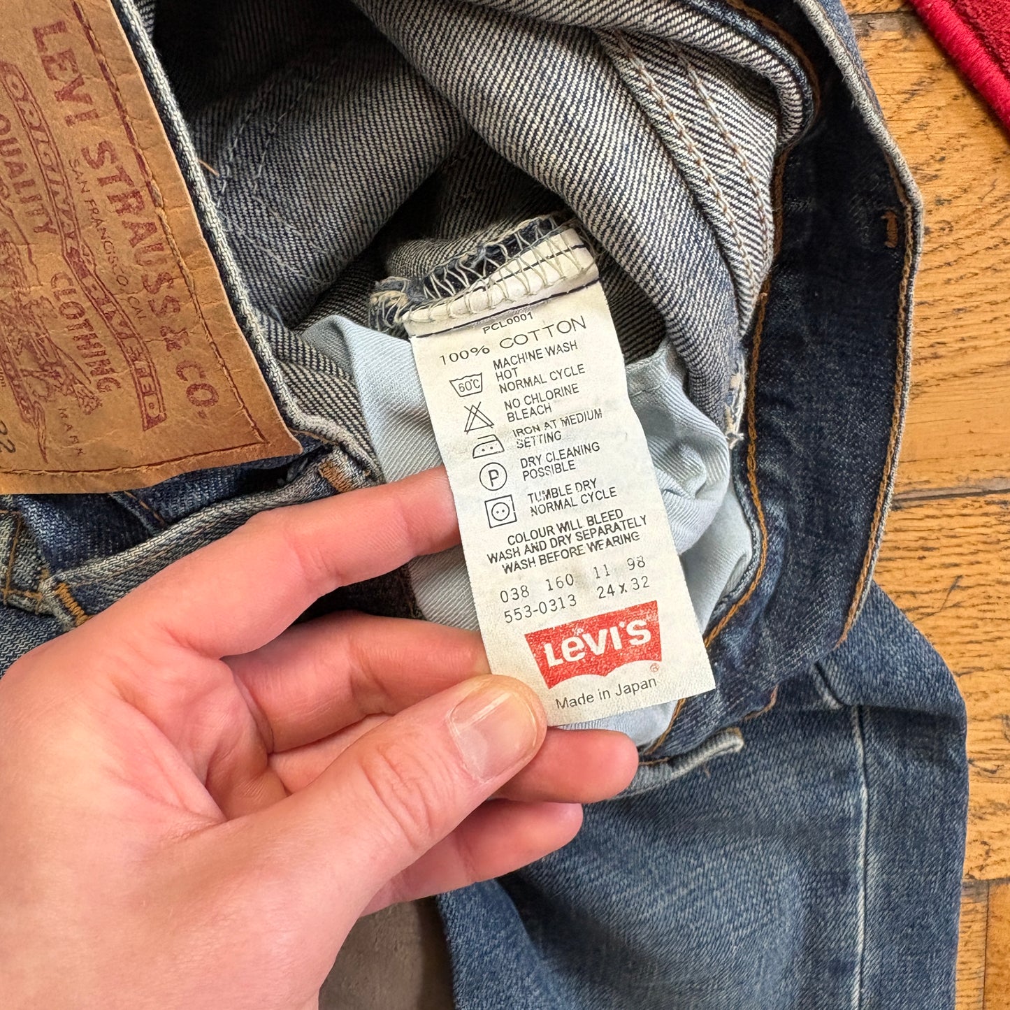 Vintage Levis 553 Bootcut Blue Denim Jeans - Size 4/6