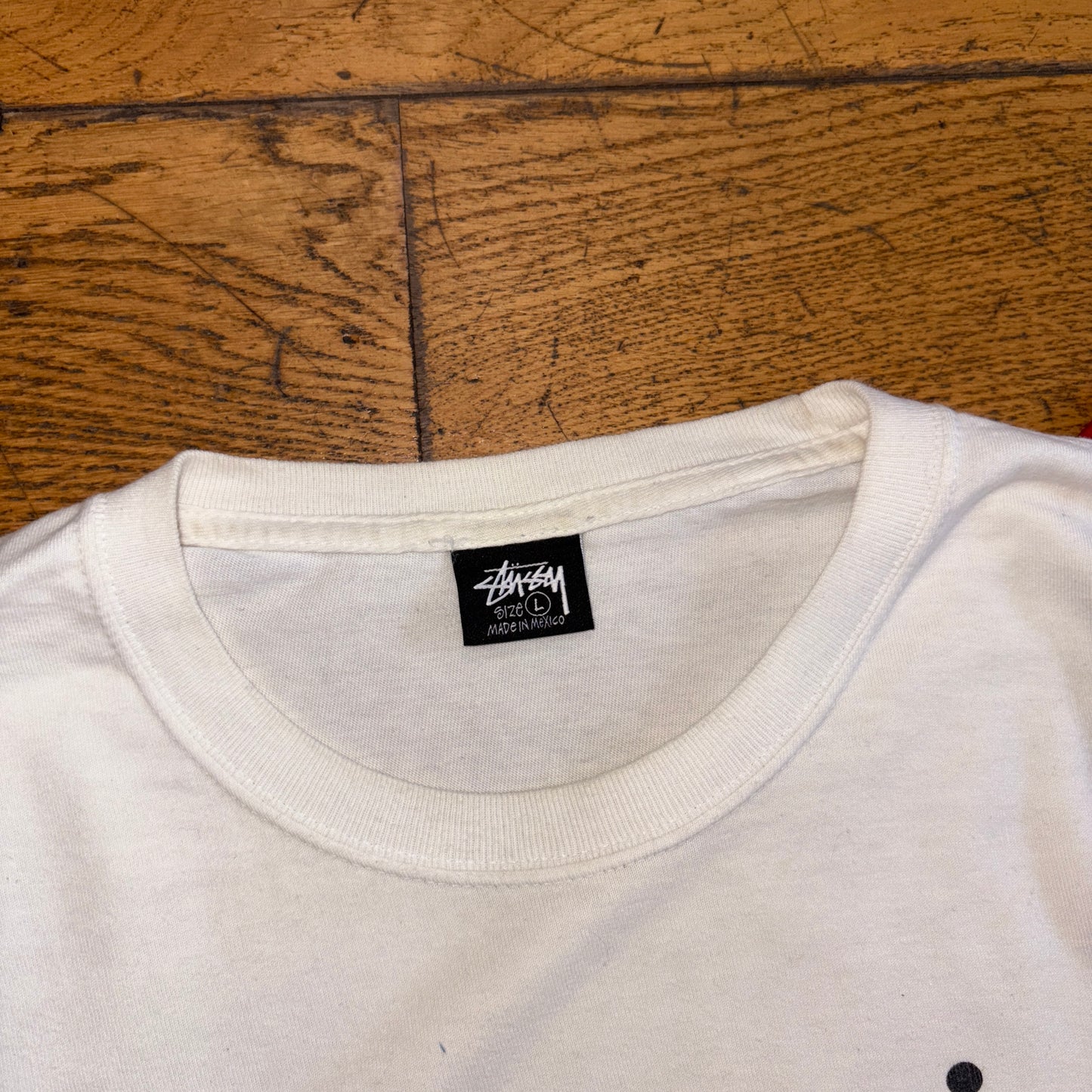 Vintage Stussy Our Legacy White Long Sleeve Graphic T-Shirt - L