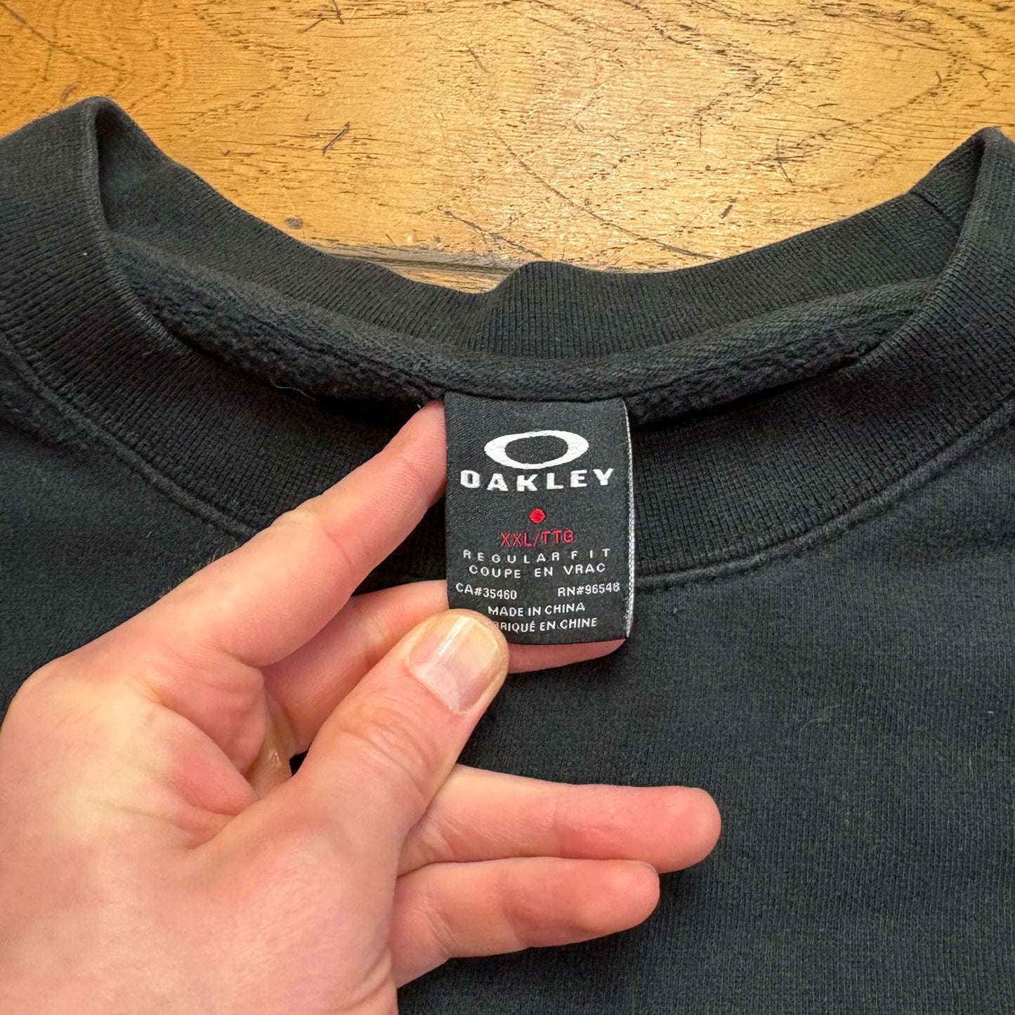 Vintage Oakley Black Spellout Sweatshirt - 2XL