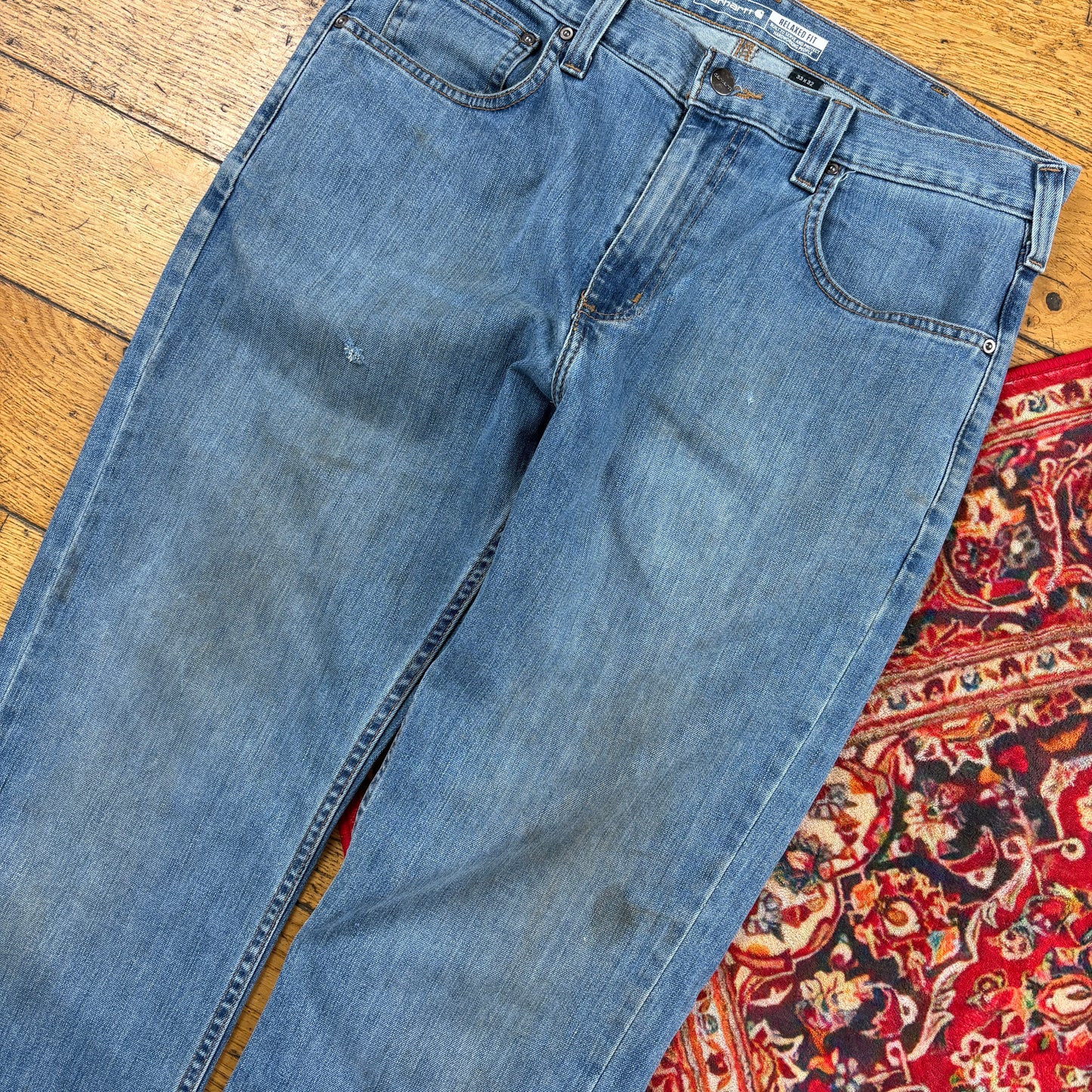 Vintage Carhartt Blue Workwear Carpenter Jeans - 33