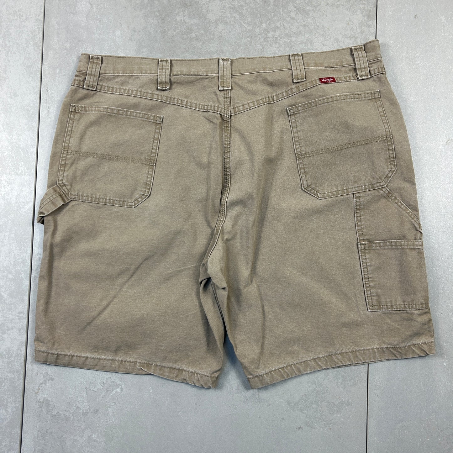 Vintage Wrangler Cream Workwear Carpenter Baggy Shorts - 42