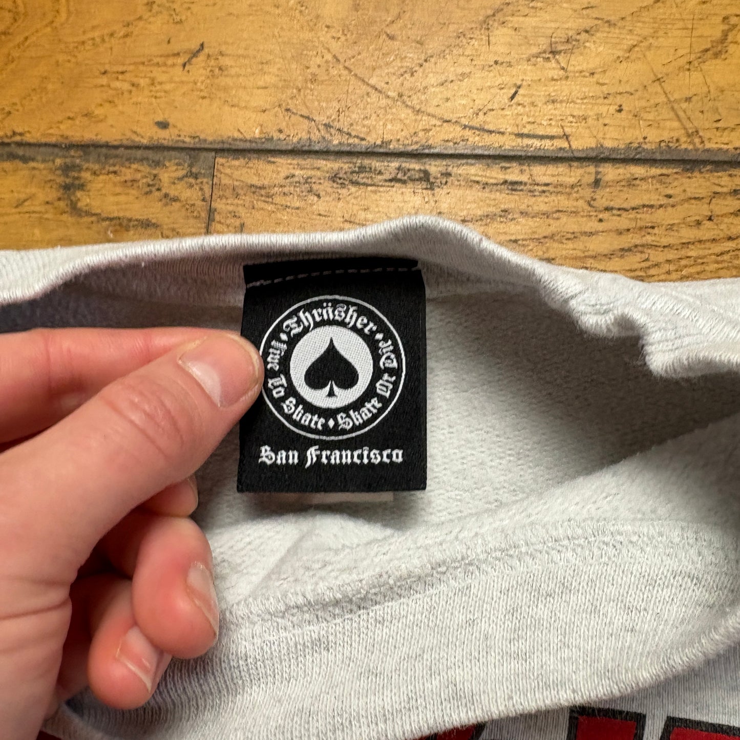 Vintage Thrasher Skate Grey Sweatshirt - S