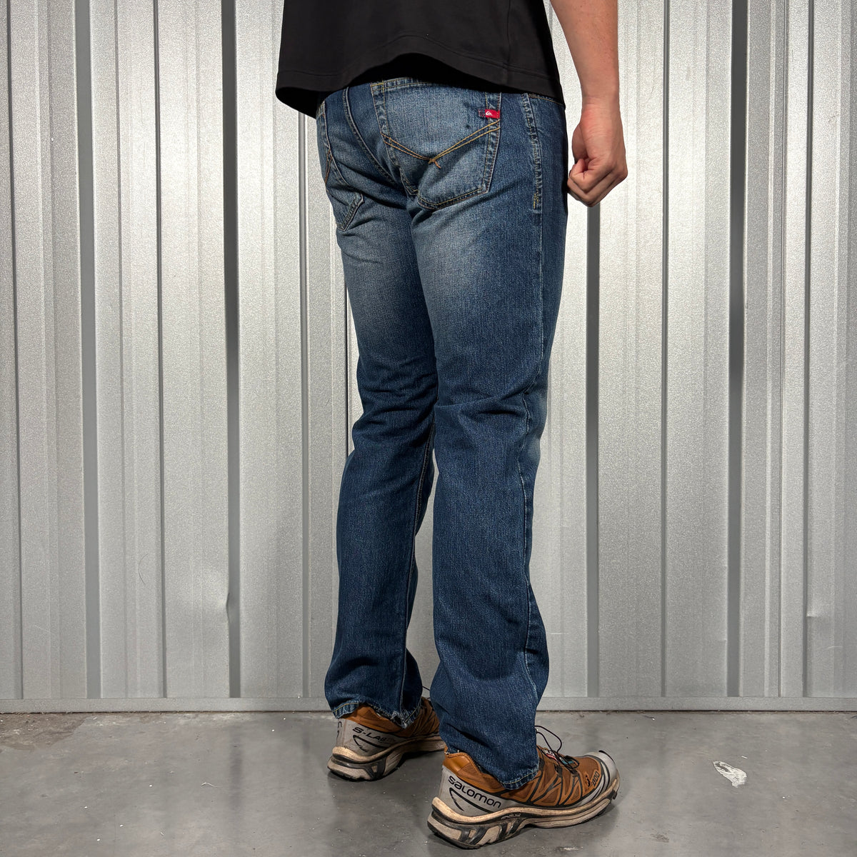 Quiksilver Blue Straight Surfwear Y2K Jeans - 32S