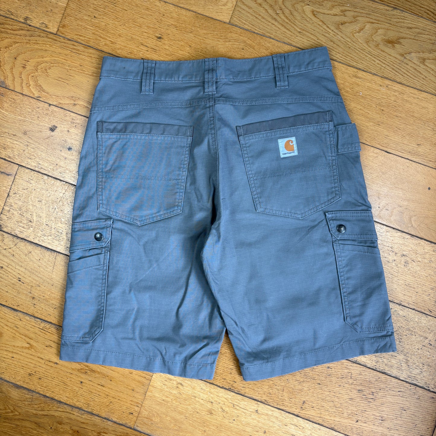 Vintage Carhartt Workwear Grey Baggy Carpenter Shorts - 33