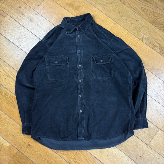 Vintage Rifle Black Corduroy Shirt - XL