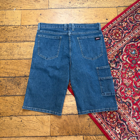 Vintage Dickies Workwear Carpenter Blue Jorts Shorts - 34