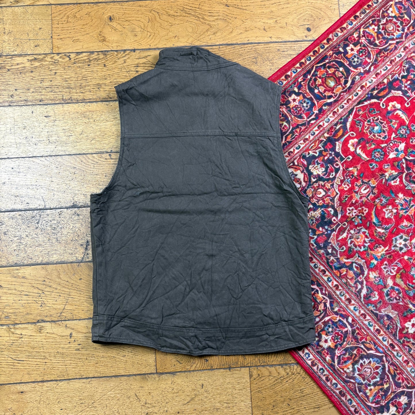 Vintage Brown Gilet Vest Workwear Carhartt Style Jacket - S