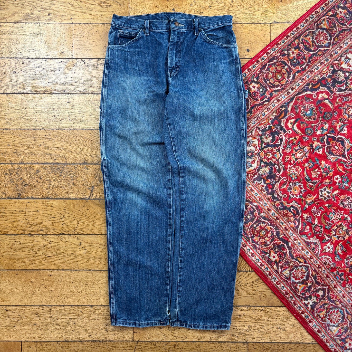 Vintage Dickies Blue Workwear Carpenter Baggy Jeans - 34