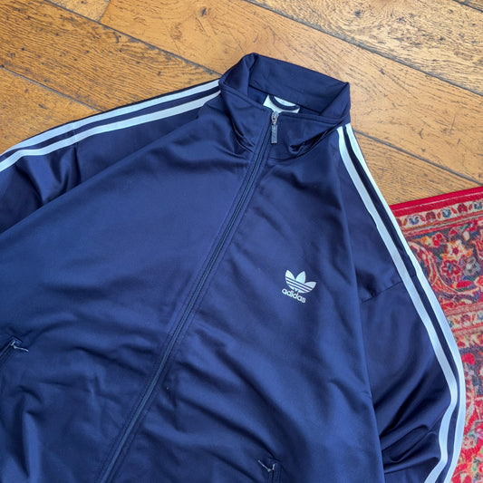 Vintage 90s Adidas Navy Tracksuit Track Jacket - XL