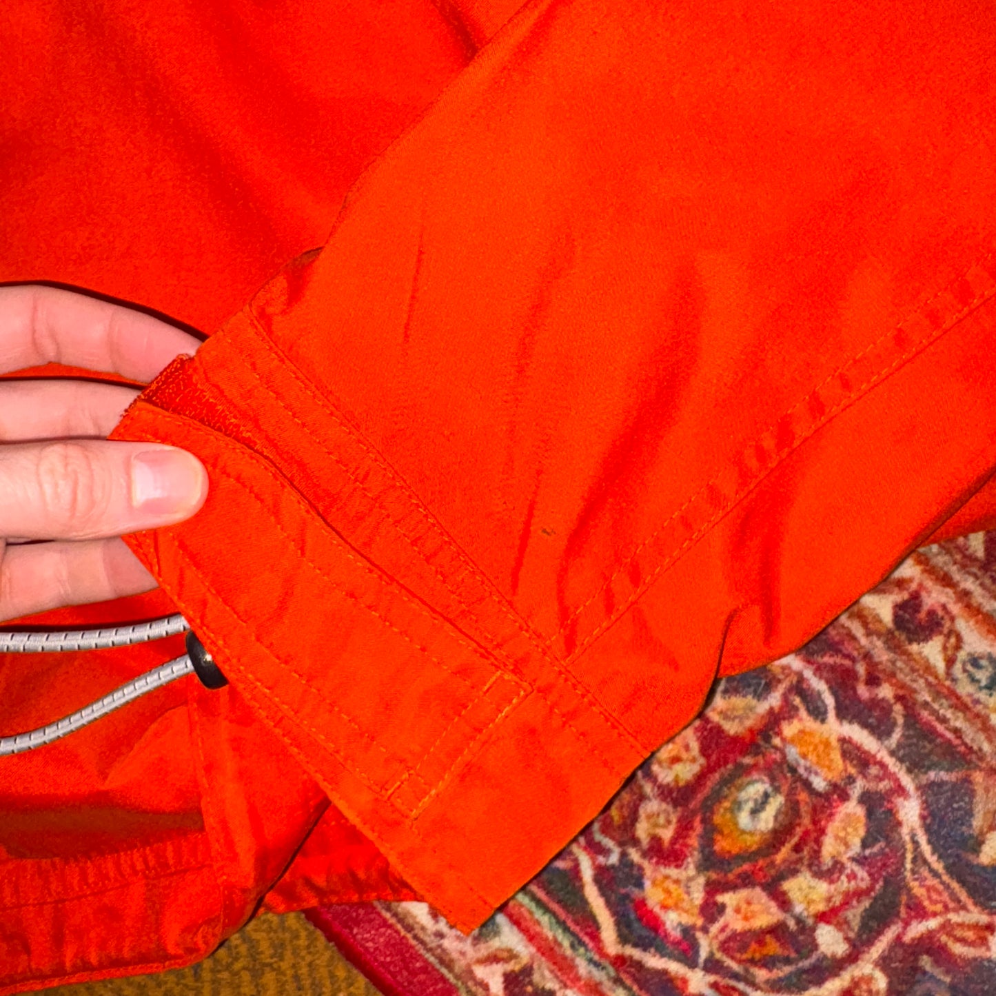 Vintage Gap Orange Pullover Kangaroo Pocket Sailing Jacket - M