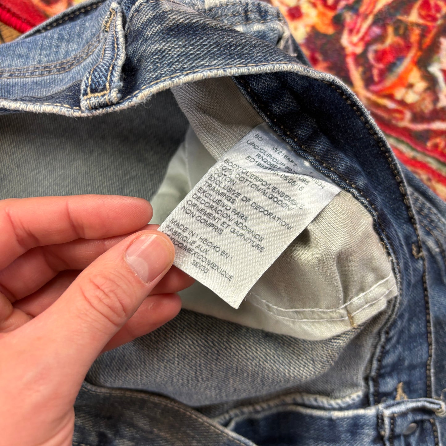 Vintage Dickies Blue Workwear Carpenter Baggy Jeans - 38