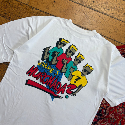 Vintage 90s White Single Stitch Graphic T-Shirt - M