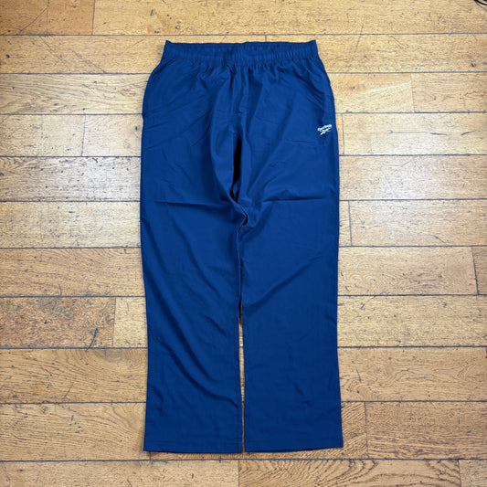 Vintage Reebok Blue Baggy Tracksuit Sweatpants Track Pants Bottoms - L