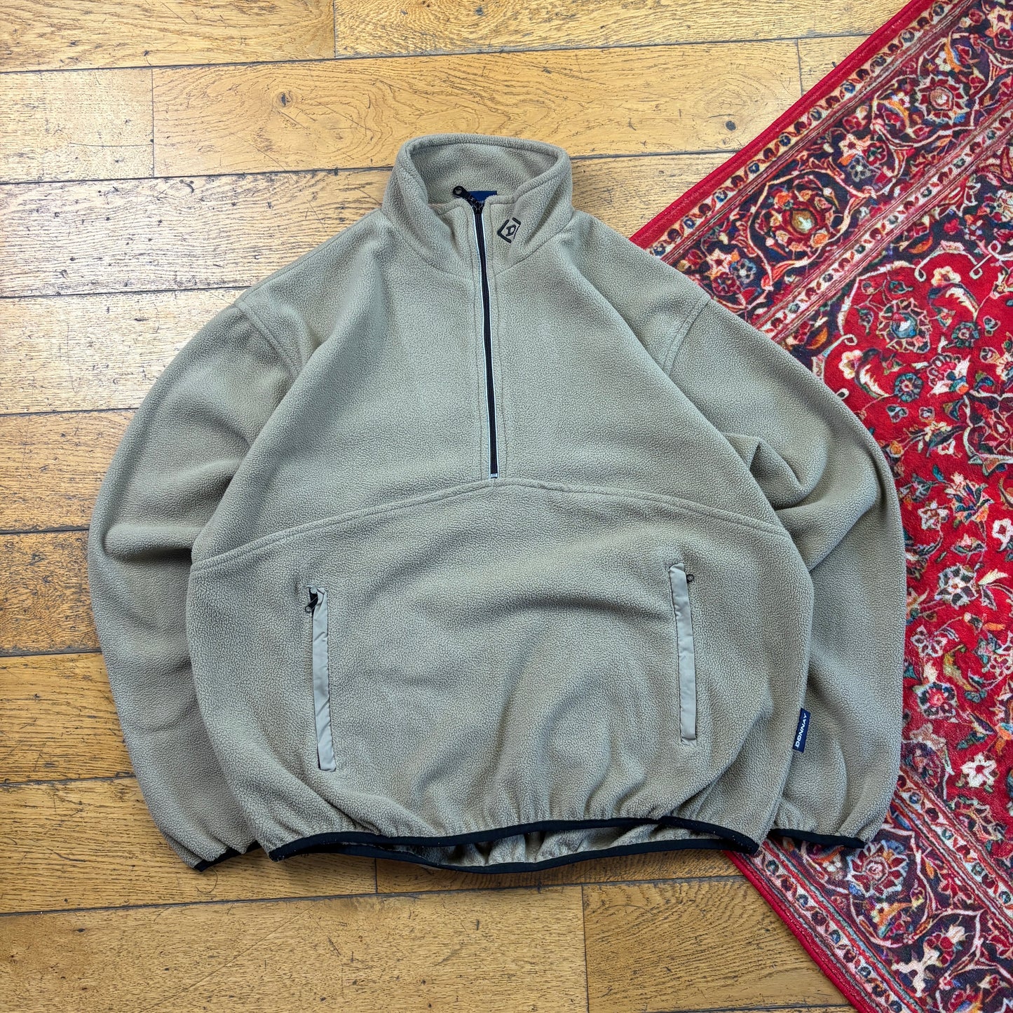 Vintage Donnay Brown Fleece Embroidered Sweatshirt - L