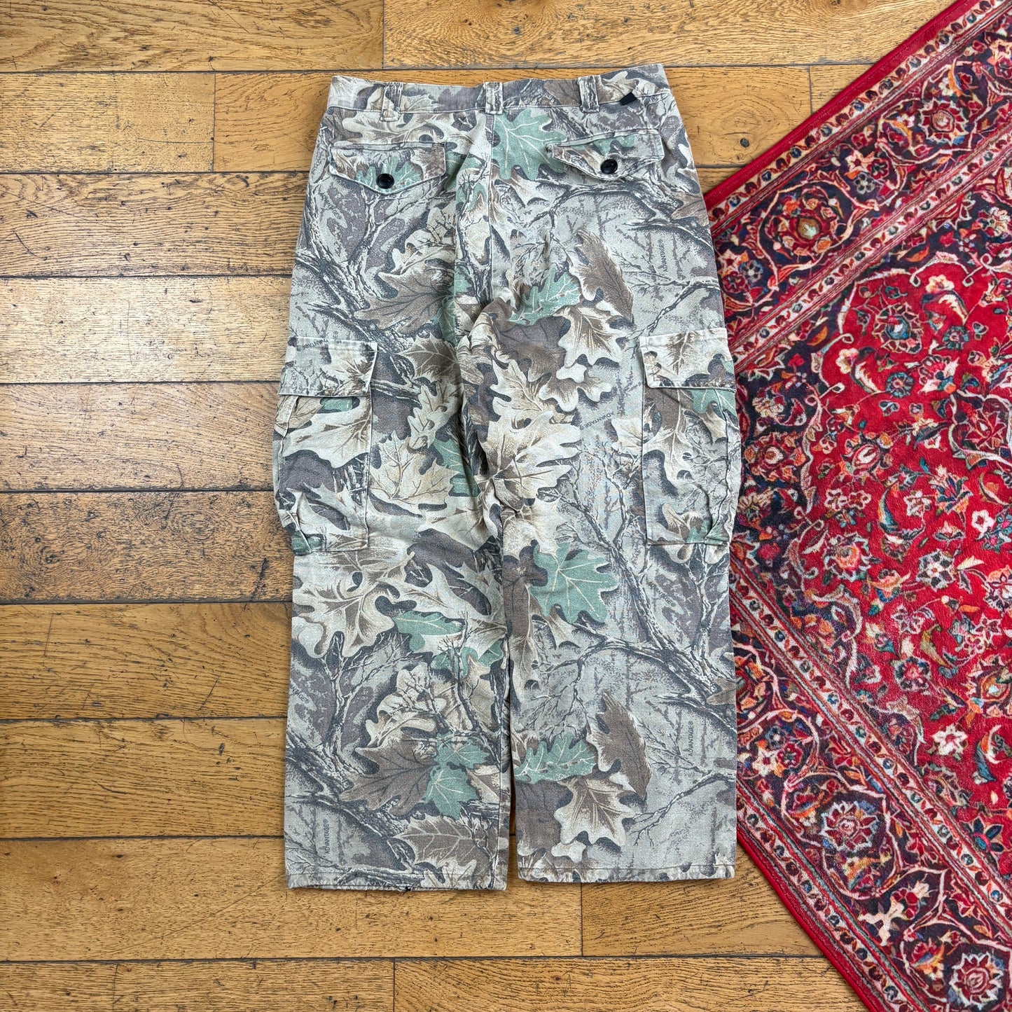 Vintage Real Tree Camo Green Hunting Workwear Trousers - 32