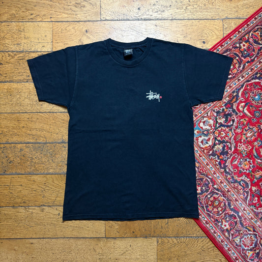 Vintage Stussy Black Graphic T-Shirt - S