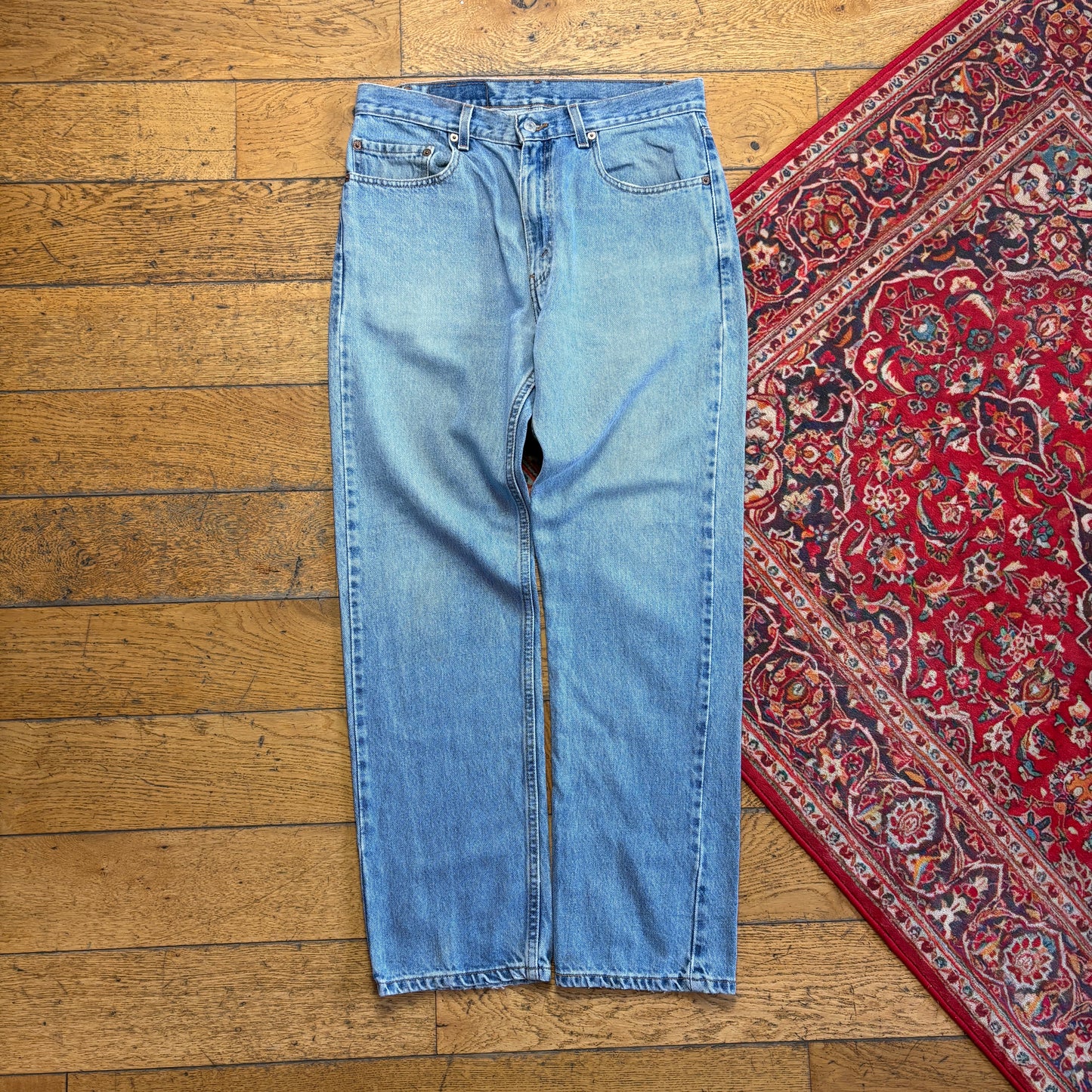 Vintage Levis 505 Straight Blue Denim Jeans - 33S