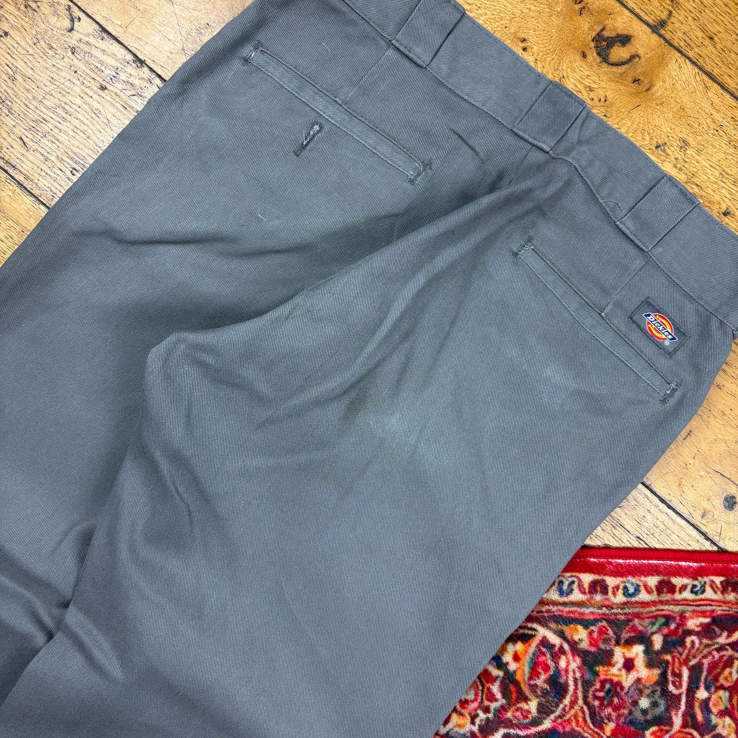 Vintage Dickies 874 Grey Baggy Skate Chino Trousers - 32