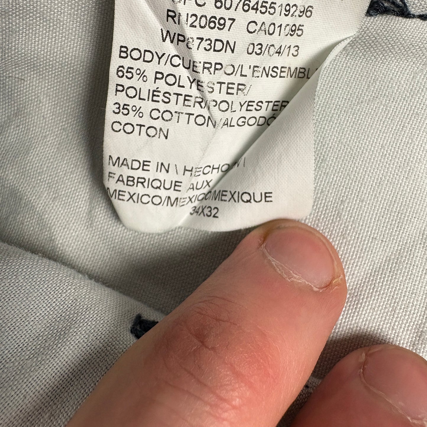 Vintage Dickies 874 Navy Skate Chino Trousers - 36